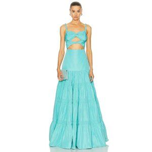 Alexis Chantalle Dress in Aqua Small New Womens Long Maxi Princess Gown